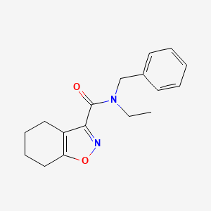 molecular formula C17H20N2O2 B11283034 N-benzyl-N-ethyl-4,5,6,7-tetrahydro-1,2-benzoxazole-3-carboxamide 