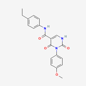 N-(4-ethylphenyl)-3-(4-methoxyphenyl)-2,4-dioxo-1,2,3,4-tetrahydropyrimidine-5-carboxamide