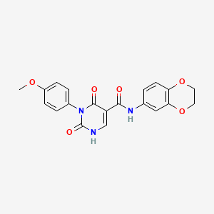 N-(2,3-Dihydro-1,4-benzodioxin-6-YL)-3-(4-methoxyphenyl)-2,4-dioxo-1,2,3,4-tetrahydropyrimidine-5-carboxamide