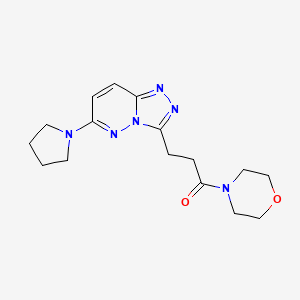 3-(3-Morpholin-4-yl-3-oxopropyl)-6-pyrrolidin-1-yl[1,2,4]triazolo[4,3-b]pyridazine