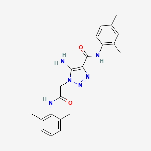 5-amino-N-(2,4-dimethylphenyl)-1-{2-[(2,6-dimethylphenyl)amino]-2-oxoethyl}-1H-1,2,3-triazole-4-carboxamide