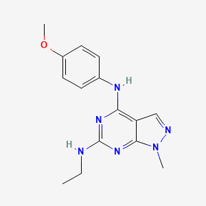 N~6~-ethyl-N~4~-(4-methoxyphenyl)-1-methyl-1H-pyrazolo[3,4-d]pyrimidine-4,6-diamine