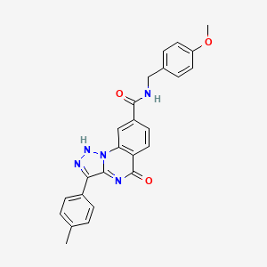 N-(4-methoxybenzyl)-5-oxo-3-(p-tolyl)-4,5-dihydro-[1,2,3]triazolo[1,5-a]quinazoline-8-carboxamide