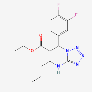 Ethyl 7-(3,4-difluorophenyl)-5-propyl-4,7-dihydrotetrazolo[1,5-a]pyrimidine-6-carboxylate