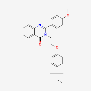 2-(4-methoxyphenyl)-3-{2-[4-(2-methylbutan-2-yl)phenoxy]ethyl}quinazolin-4(3H)-one