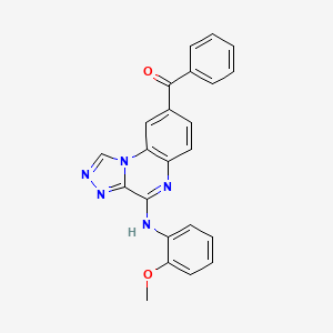 {4-[(2-Methoxyphenyl)amino][1,2,4]triazolo[4,3-a]quinoxalin-8-yl}(phenyl)methanone