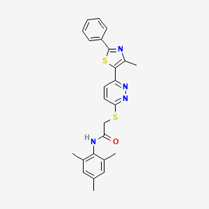 N-mesityl-2-((6-(4-methyl-2-phenylthiazol-5-yl)pyridazin-3-yl)thio)acetamide