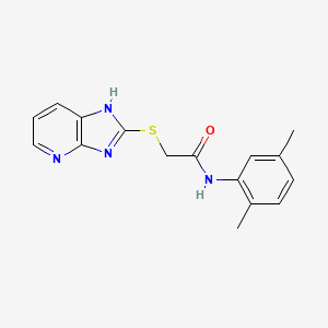 N-(2,5-dimethylphenyl)-2-(1H-imidazo[4,5-b]pyridin-2-ylsulfanyl)acetamide