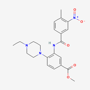 Methyl 4-(4-ethylpiperazin-1-YL)-3-(4-methyl-3-nitrobenzamido)benzoate