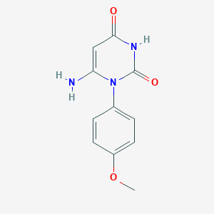 molecular formula C11H11N3O3 B112834 6-氨基-1-(4-甲氧基苯基)嘧啶-2,4(1H,3H)-二酮 CAS No. 60664-01-9