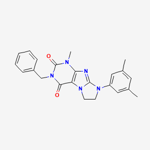 2-Benzyl-6-(3,5-dimethylphenyl)-4-methyl-7,8-dihydropurino[7,8-a]imidazole-1,3-dione