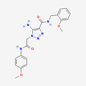 5-amino-N-(2-methoxybenzyl)-1-{2-[(4-methoxyphenyl)amino]-2-oxoethyl}-1H-1,2,3-triazole-4-carboxamide