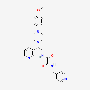 N-{2-[4-(4-Methoxyphenyl)piperazin-1-YL]-2-(pyridin-3-YL)ethyl}-N'-[(pyridin-4-YL)methyl]ethanediamide