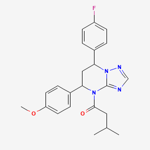 1-[7-(4-fluorophenyl)-5-(4-methoxyphenyl)-6,7-dihydro[1,2,4]triazolo[1,5-a]pyrimidin-4(5H)-yl]-3-methylbutan-1-one