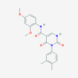 N-(2,4-dimethoxyphenyl)-3-(3,4-dimethylphenyl)-2,4-dioxo-1,2,3,4-tetrahydropyrimidine-5-carboxamide