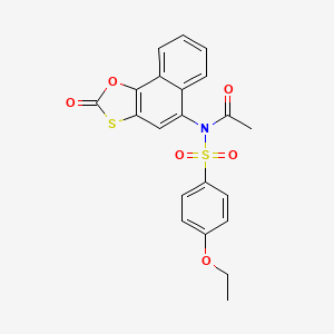 N-[(4-ethoxyphenyl)sulfonyl]-N-(2-oxonaphtho[2,1-d][1,3]oxathiol-5-yl)acetamide