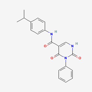 N-(4-isopropylphenyl)-2,4-dioxo-3-phenyl-1,2,3,4-tetrahydropyrimidine-5-carboxamide