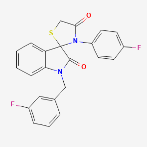 3'-(4-Fluorophenyl)-1-[(3-fluorophenyl)methyl]-1,2-dihydrospiro[indole-3,2'-[1,3]thiazolidine]-2,4'-dione