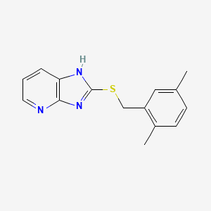 2-[(2,5-dimethylbenzyl)sulfanyl]-3H-imidazo[4,5-b]pyridine