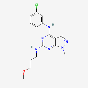 N~4~-(3-chlorophenyl)-N~6~-(3-methoxypropyl)-1-methyl-1H-pyrazolo[3,4-d]pyrimidine-4,6-diamine