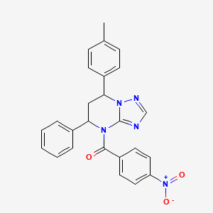 [7-(4-methylphenyl)-5-phenyl-6,7-dihydro[1,2,4]triazolo[1,5-a]pyrimidin-4(5H)-yl](4-nitrophenyl)methanone