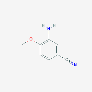 molecular formula C8H8N2O B112837 3-氨基-4-甲氧基苯甲腈 CAS No. 60979-25-1