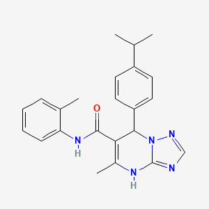 5-methyl-N-(2-methylphenyl)-7-[4-(propan-2-yl)phenyl]-4,7-dihydro[1,2,4]triazolo[1,5-a]pyrimidine-6-carboxamide