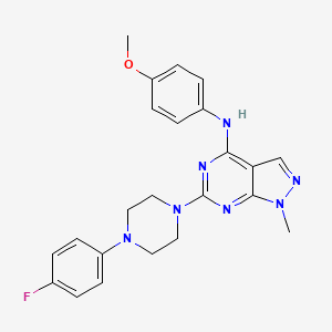 6-[4-(4-fluorophenyl)piperazin-1-yl]-N-(4-methoxyphenyl)-1-methyl-1H-pyrazolo[3,4-d]pyrimidin-4-amine