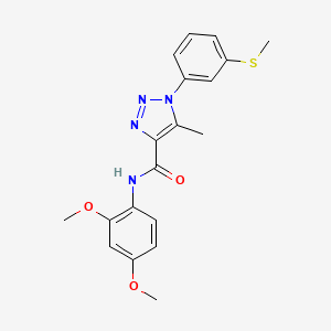 N-(2,4-dimethoxyphenyl)-5-methyl-1-[3-(methylsulfanyl)phenyl]-1H-1,2,3-triazole-4-carboxamide