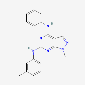 1-methyl-N~6~-(3-methylphenyl)-N~4~-phenyl-1H-pyrazolo[3,4-d]pyrimidine-4,6-diamine