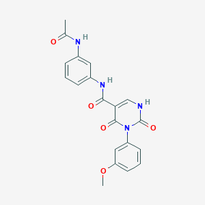 N-(3-acetamidophenyl)-3-(3-methoxyphenyl)-2,4-dioxo-1,2,3,4-tetrahydropyrimidine-5-carboxamide