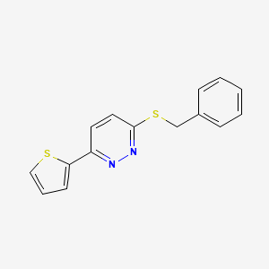 3-Benzylsulfanyl-6-thiophen-2-ylpyridazine