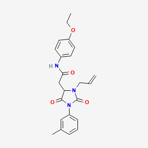 N-(4-ethoxyphenyl)-2-[1-(3-methylphenyl)-2,5-dioxo-3-(prop-2-en-1-yl)imidazolidin-4-yl]acetamide