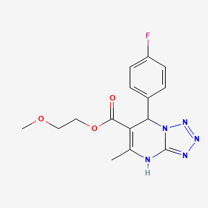 2-Methoxyethyl 7-(4-fluorophenyl)-5-methyl-4,7-dihydrotetrazolo[1,5-a]pyrimidine-6-carboxylate