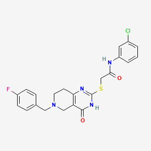 N-(3-chlorophenyl)-2-{[6-(4-fluorobenzyl)-4-oxo-3,4,5,6,7,8-hexahydropyrido[4,3-d]pyrimidin-2-yl]sulfanyl}acetamide