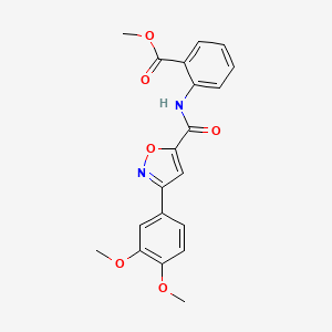 Methyl 2-({[3-(3,4-dimethoxyphenyl)-1,2-oxazol-5-yl]carbonyl}amino)benzoate