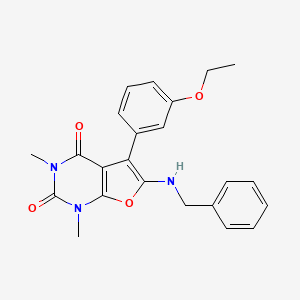 6-(benzylamino)-5-(3-ethoxyphenyl)-1,3-dimethylfuro[2,3-d]pyrimidine-2,4(1H,3H)-dione