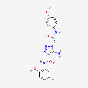 5-amino-N-(2-methoxy-5-methylphenyl)-1-{2-[(4-methoxyphenyl)amino]-2-oxoethyl}-1H-1,2,3-triazole-4-carboxamide