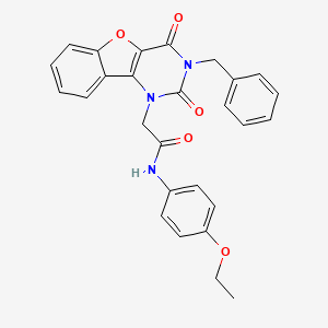 2-(3-benzyl-2,4-dioxo-3,4-dihydrobenzofuro[3,2-d]pyrimidin-1(2H)-yl)-N-(4-ethoxyphenyl)acetamide