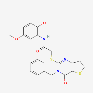 2-((3-benzyl-4-oxo-3,4,6,7-tetrahydrothieno[3,2-d]pyrimidin-2-yl)thio)-N-(2,5-dimethoxyphenyl)acetamide