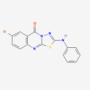 7-bromo-2-(phenylamino)-5H-[1,3,4]thiadiazolo[2,3-b]quinazolin-5-one