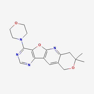 8,8-Dimethyl-1-morpholin-4-yl-8,9-dihydro-6H-7,11-dioxa-2,4,10-triaza-benzo[b]fluorene