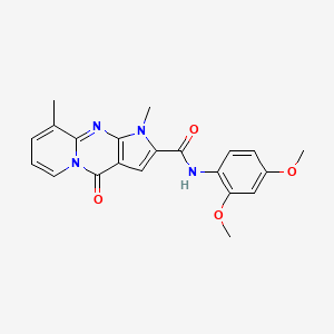 N-(2,4-dimethoxyphenyl)-1,9-dimethyl-4-oxo-1,4-dihydropyrido[1,2-a]pyrrolo[2,3-d]pyrimidine-2-carboxamide