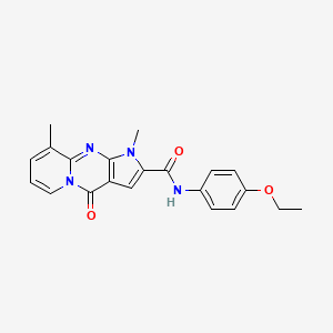 N-(4-ethoxyphenyl)-1,9-dimethyl-4-oxo-1,4-dihydropyrido[1,2-a]pyrrolo[2,3-d]pyrimidine-2-carboxamide