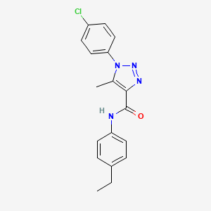 1-(4-chlorophenyl)-N-(4-ethylphenyl)-5-methyl-1H-1,2,3-triazole-4-carboxamide