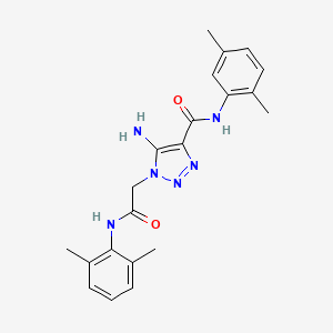 5-amino-N-(2,5-dimethylphenyl)-1-{2-[(2,6-dimethylphenyl)amino]-2-oxoethyl}-1H-1,2,3-triazole-4-carboxamide