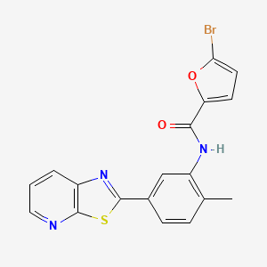 5-bromo-N-(2-methyl-5-(thiazolo[5,4-b]pyridin-2-yl)phenyl)furan-2-carboxamide