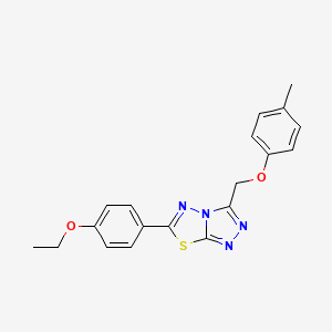 6-(4-Ethoxyphenyl)-3-[(4-methylphenoxy)methyl][1,2,4]triazolo[3,4-b][1,3,4]thiadiazole