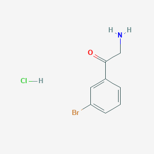 molecular formula C8H9BrClNO B112845 2-氨基-1-(3-溴苯基)乙酮盐酸盐 CAS No. 61858-39-7