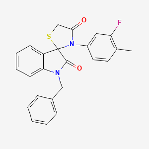 1-Benzyl-3'-(3-fluoro-4-methylphenyl)-1,2-dihydrospiro[indole-3,2'-[1,3]thiazolidine]-2,4'-dione